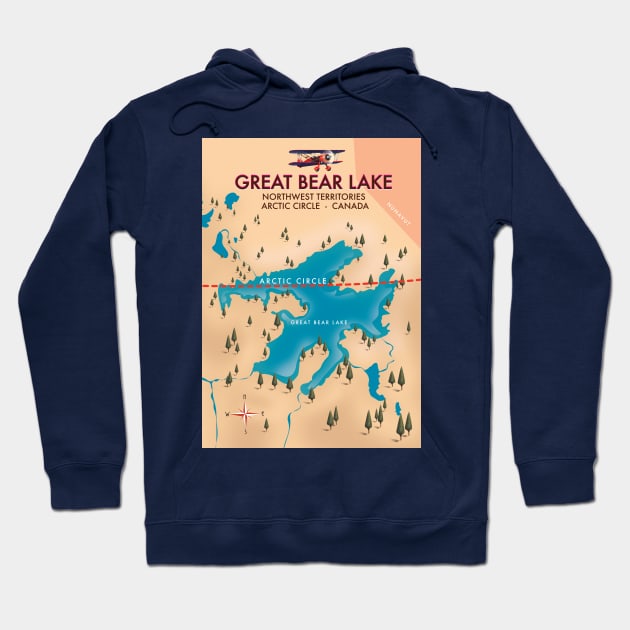 Great bear lake Canada Hoodie by nickemporium1